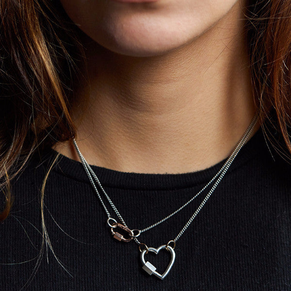 Marla Aaron Sterling Silver Heart Lock
