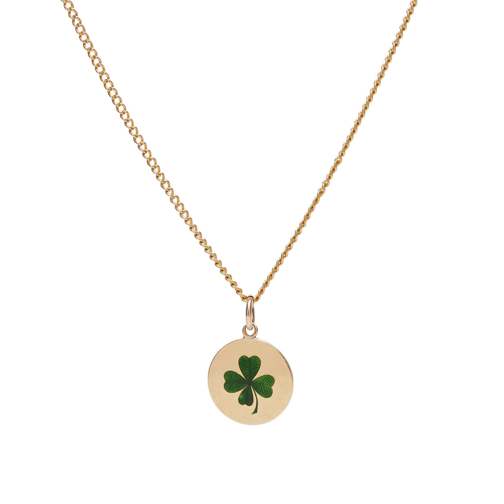 Antique Victorian 9k Four Leaf Clover Pendant
