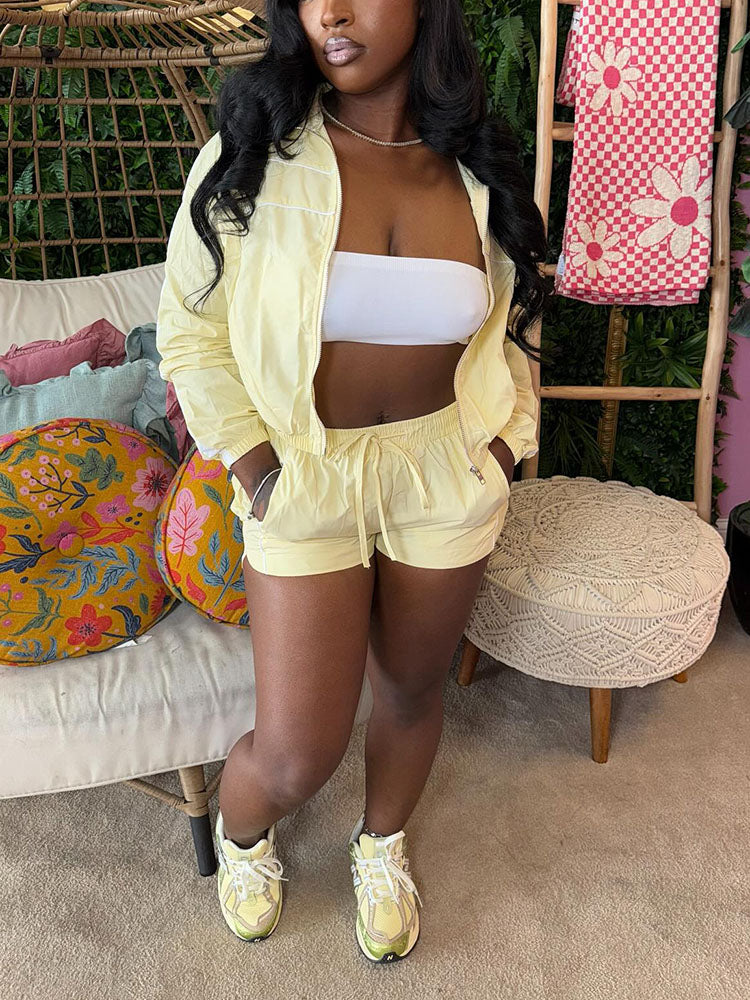 Windbreaker Jacket & Short Set