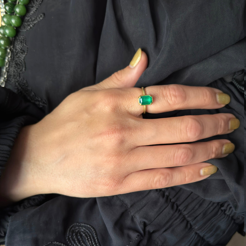 Gabriella Kiss 18k Brazilian Emerald Ring- 1.8ct