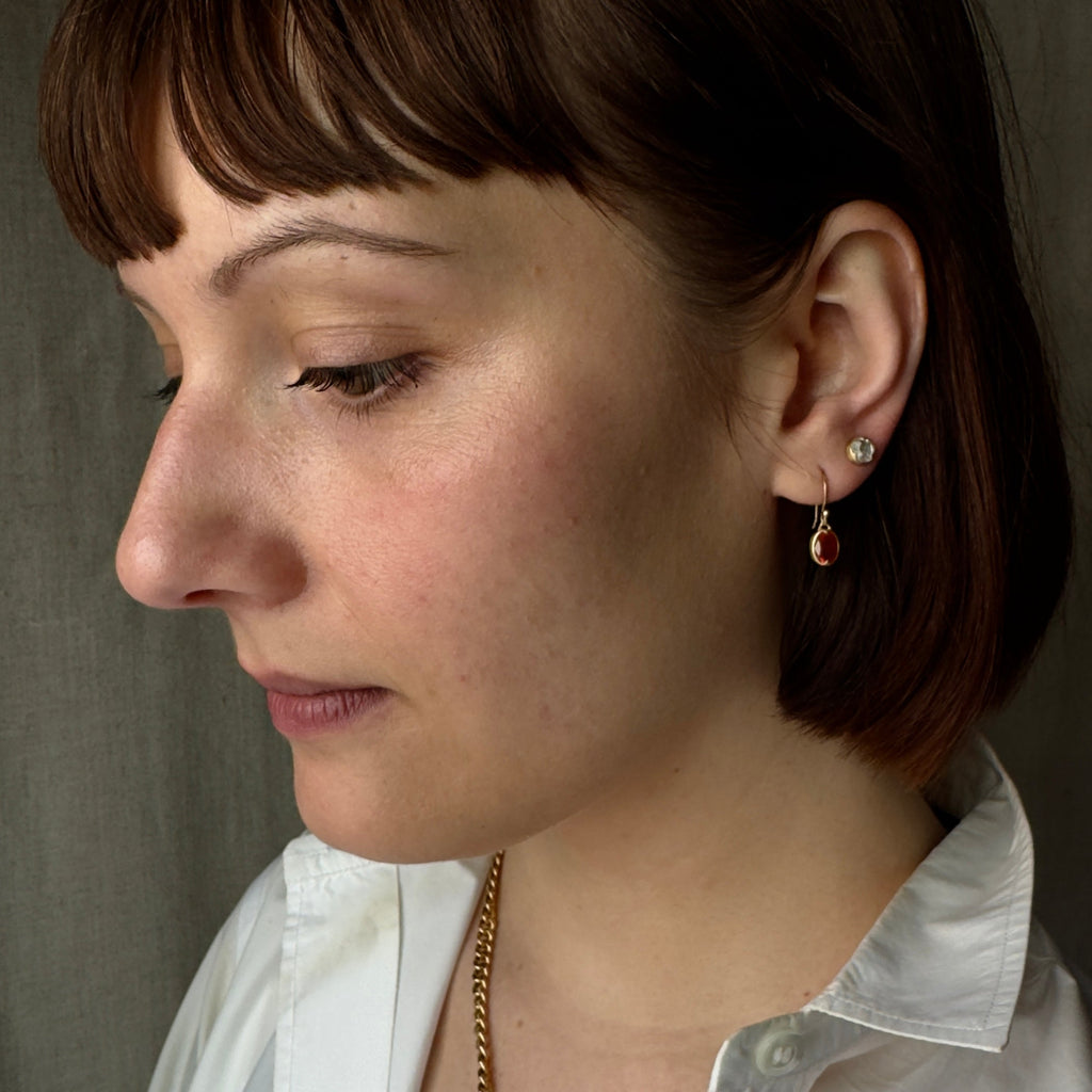 Gabriella Kiss 18k White Diamond Stud Earrings - 1.1ct