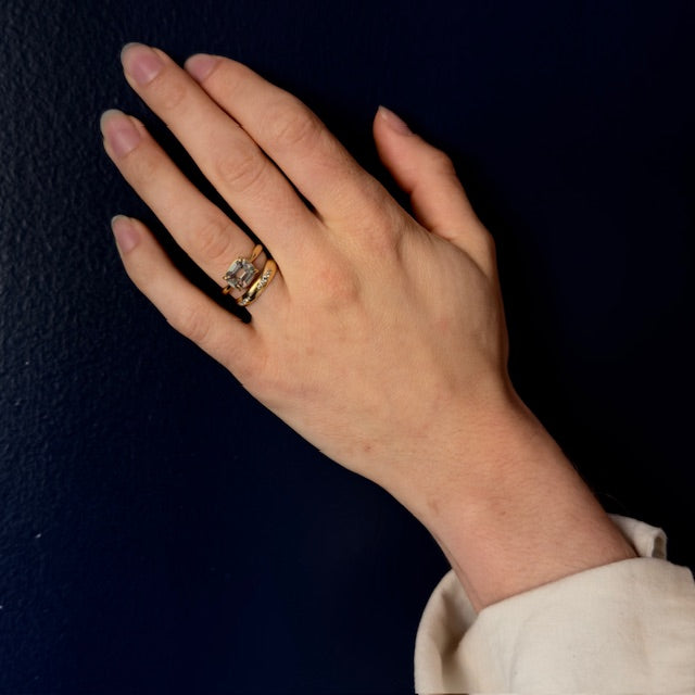 Tura Sugden 18k Pale Blue-Green Sapphire Ring- 2.69ct