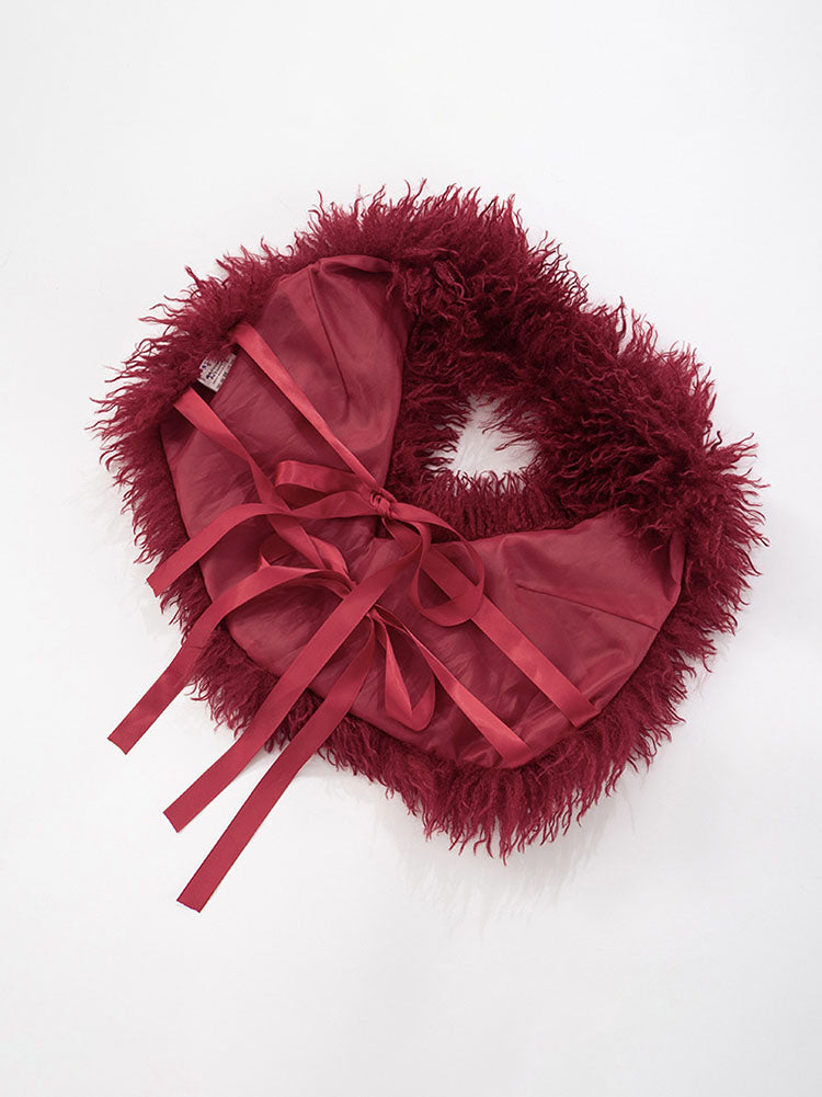 Fur Halter Vest & Leggings Set