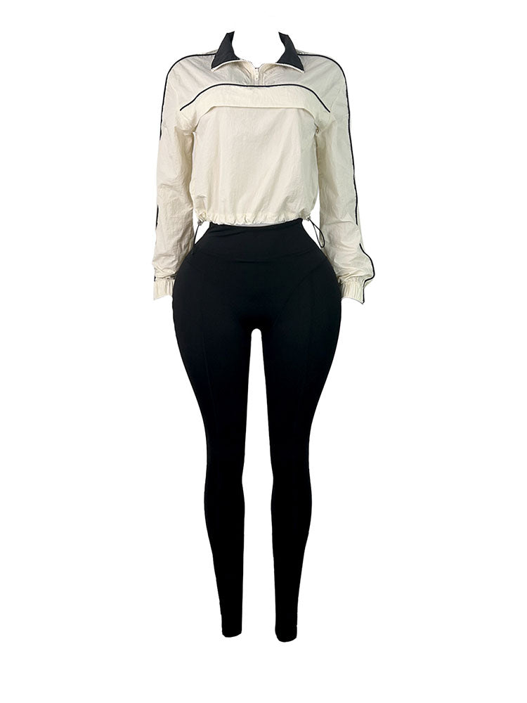 Athletic Jacket & Leggings Track Set