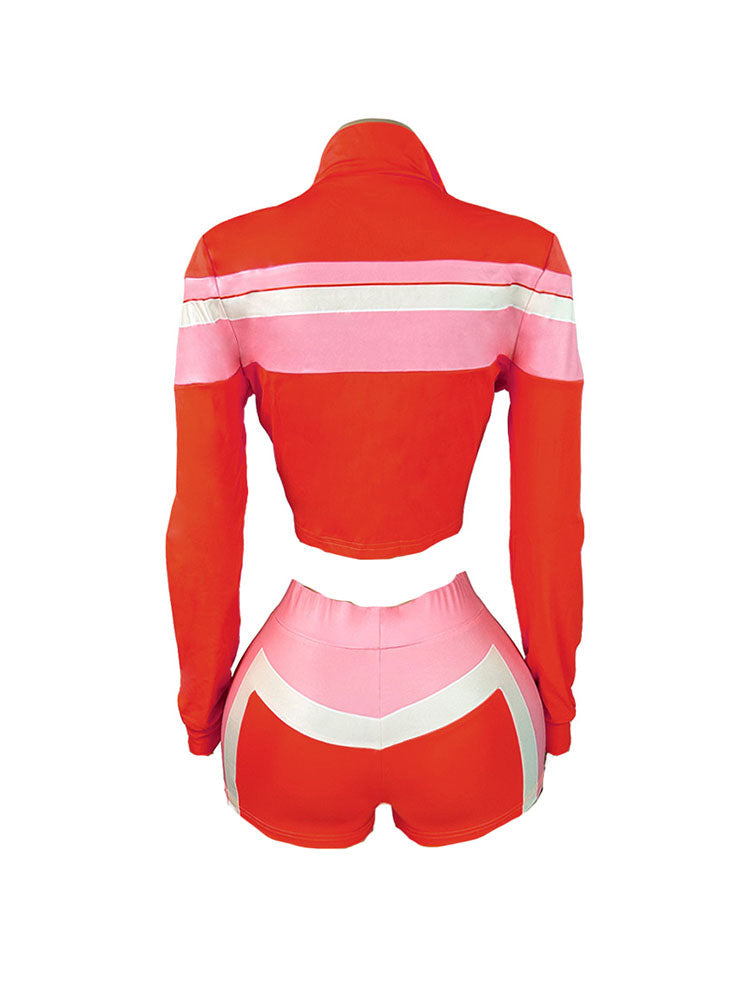 Sporty Colorblock Three Piece Set